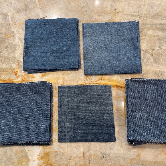 Camp Creek Studio Other - 40 Precut 5" Quilt Squares Assorted Fabric Charm Pack Denim